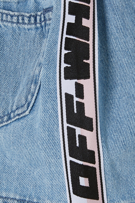 Logo Tape Denim Skirt
